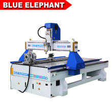 Elefante azul 1325 4 eixos cnc router redonda máquina de escultura em madeira com CE certificado